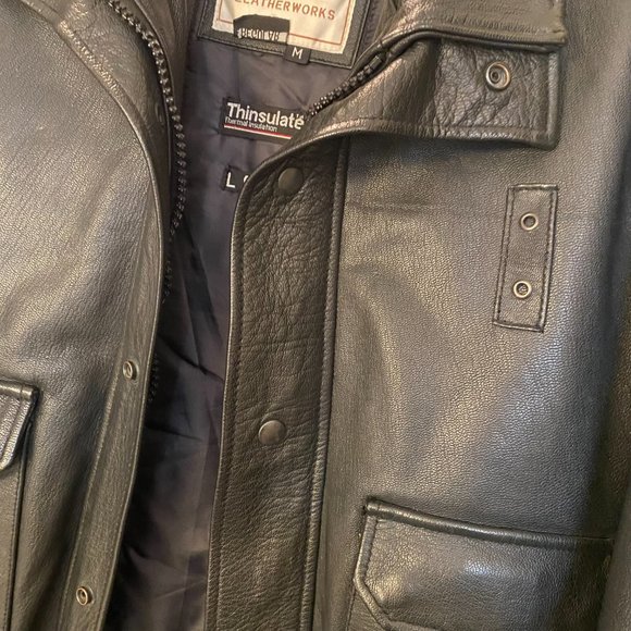Appalachian Leatherworks Genuine Black Leather Jacket - Picture 5 of 10